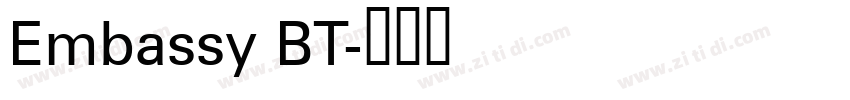 Embassy BT字体转换